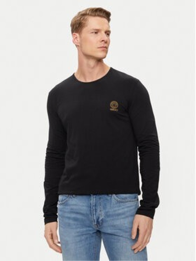 Versace Komplet longsleeve AU10197 Czarny Slim Fit