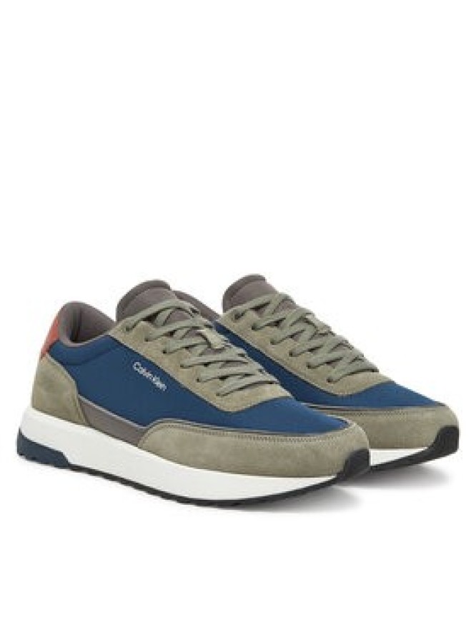 Calvin Klein Sneakersy Low Top Lace Up Repreve Mix HM0HM01714 Zielony