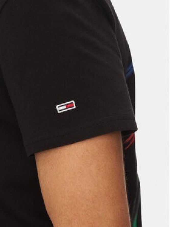 Tommy Jeans T-Shirt Twisted Signature DM0DM20771 Czarny Regular Fit