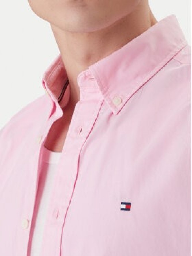 Tommy Hilfiger Koszula MW0MW42630 Różowy Regular Fit