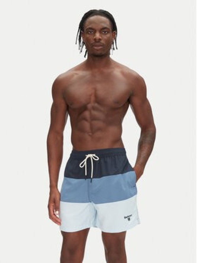 Barbour Szorty materiałowe Dale MSW0094NY91 Niebieski Regular Fit