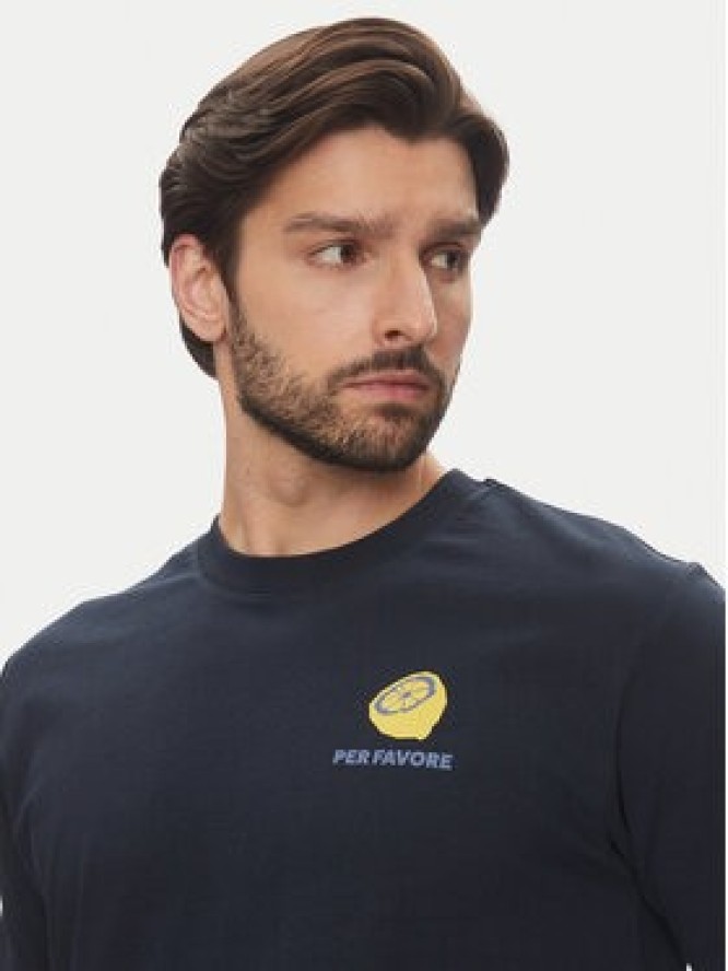 Marc O'Polo Denim T-Shirt 500 0007 263 Granatowy Oversize