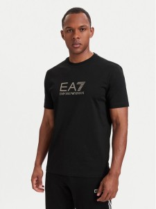 EA7 Emporio Armani T-Shirt 7M002095 AF27714 UC001 Czarny Regular Fit