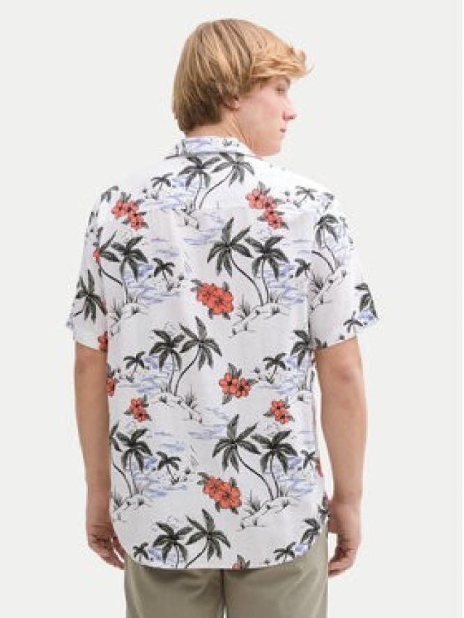 Tom Tailor Denim Koszula 1045191 Biały Relaxed Fit