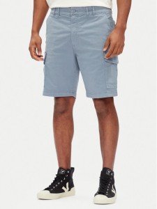 Pepe Jeans Szorty materiałowe Seasonal PM801179 Niebieski Regular Fit