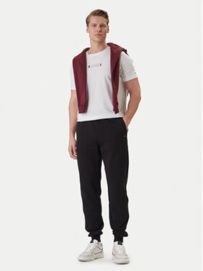 Tommy Hilfiger Spodnie dresowe Global Stripe MW0MW42882 Czarny Regular Fit