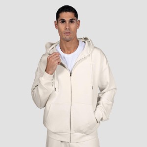Bluza męska fitness z zamkiem i kapturem Relay