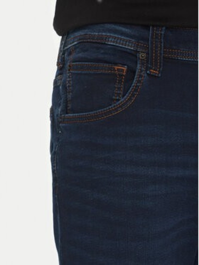 Mustang Szorty jeansowe Chicago Z 1016349 Granatowy Slim Fit