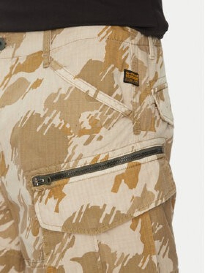 G-Star Raw Szorty materiałowe Rovic Zip D08566-D955 H174 Beżowy Relaxed Fit