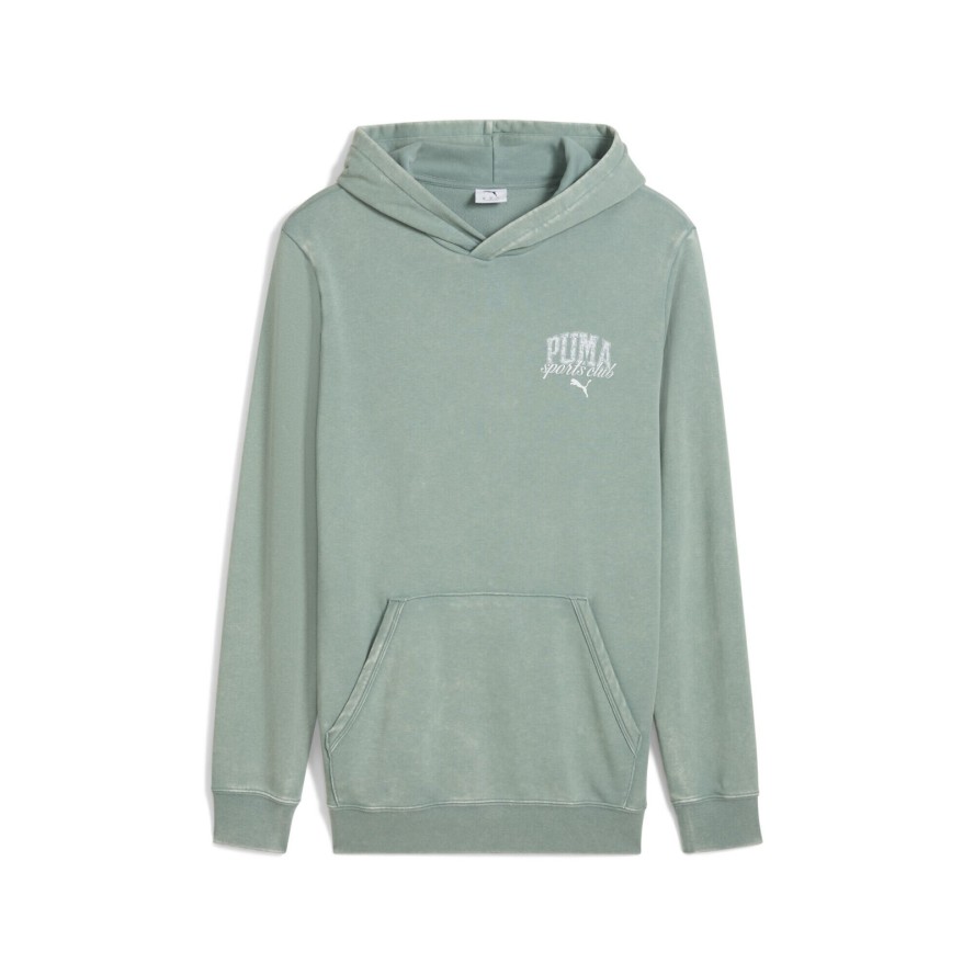 Męska bluza z kapturem z efektem sprania PUMA Class PUMA Green Moon