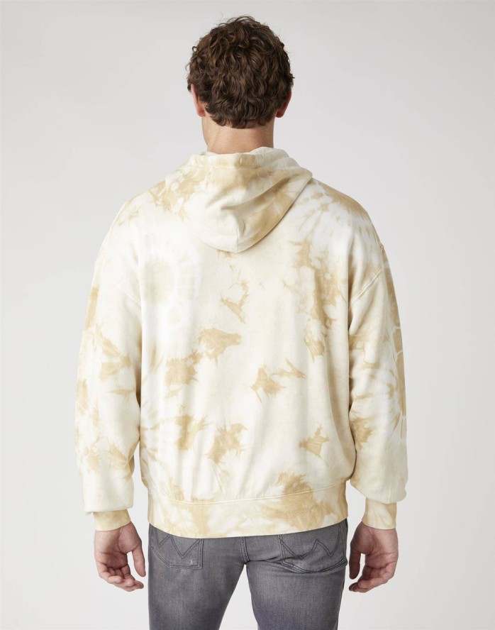 MĘSKA BLUZA WRANGLER HOODIE PAPYRUS W6E1HAXME 112130725