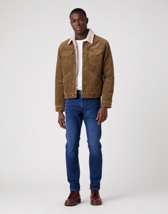 WRANGLER 124MJ MĘSKA KURTKA PRZEJŚCIOWA SHERPA SZTRUKSOWA W4MS88455 112320903