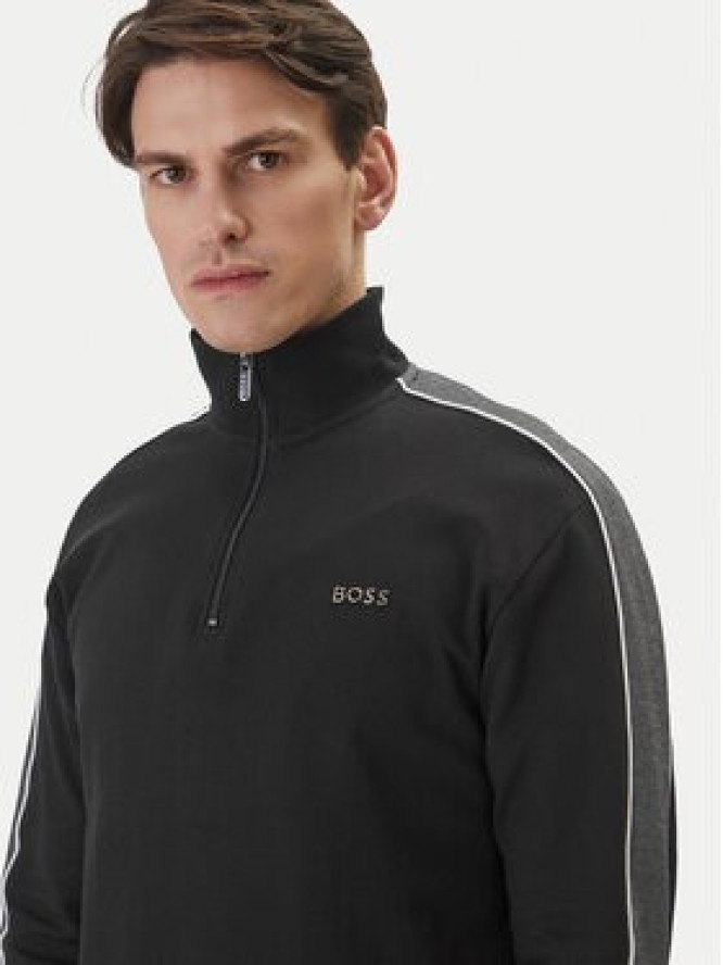 BOSS Bluza 50554780 Czarny Regular Fit