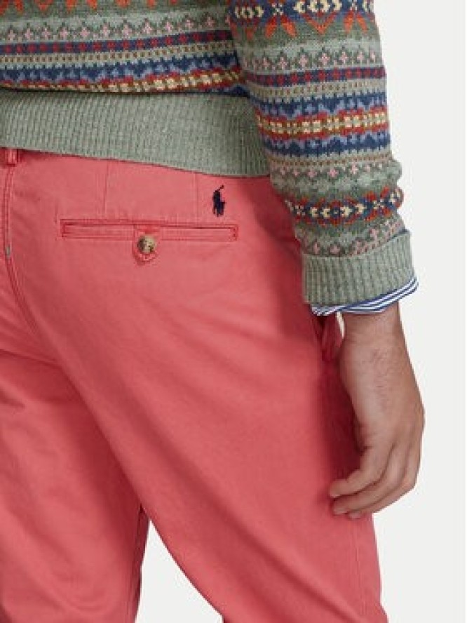 Polo Ralph Lauren Chinosy 710704176005 Różowy Slim Fit