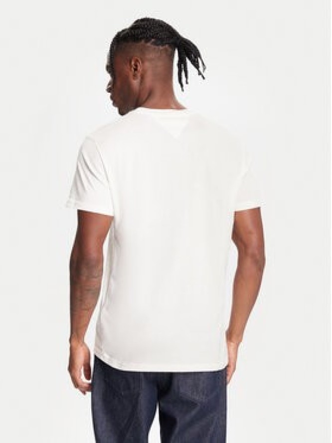 Tommy Jeans T-Shirt DM0DM21977 Biały Regular Fit