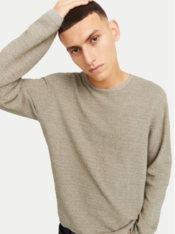 Jack & Jones Sweter George 12268279 Beżowy Regular Fit