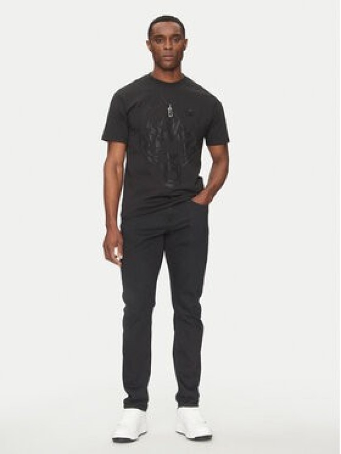 Plein Sport T-Shirt SAEC MTK8009 STE001N Czarny Regular Fit