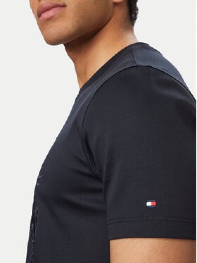 Tommy Hilfiger T-Shirt MW0MW42373 Granatowy Regular Fit