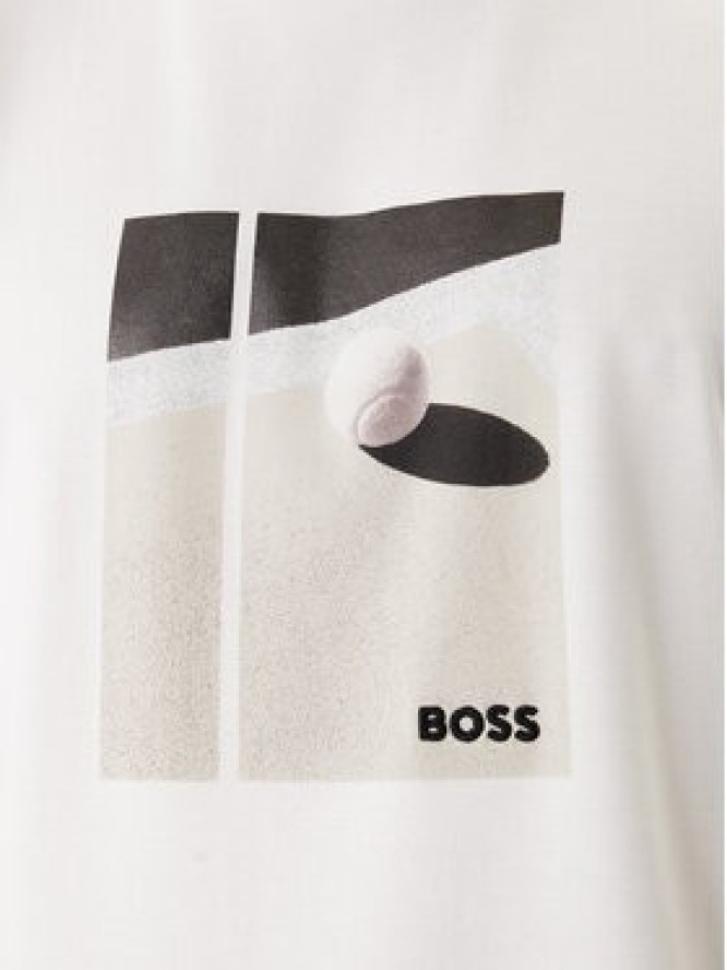 BOSS T-Shirt 50554365 Biały Regular Fit