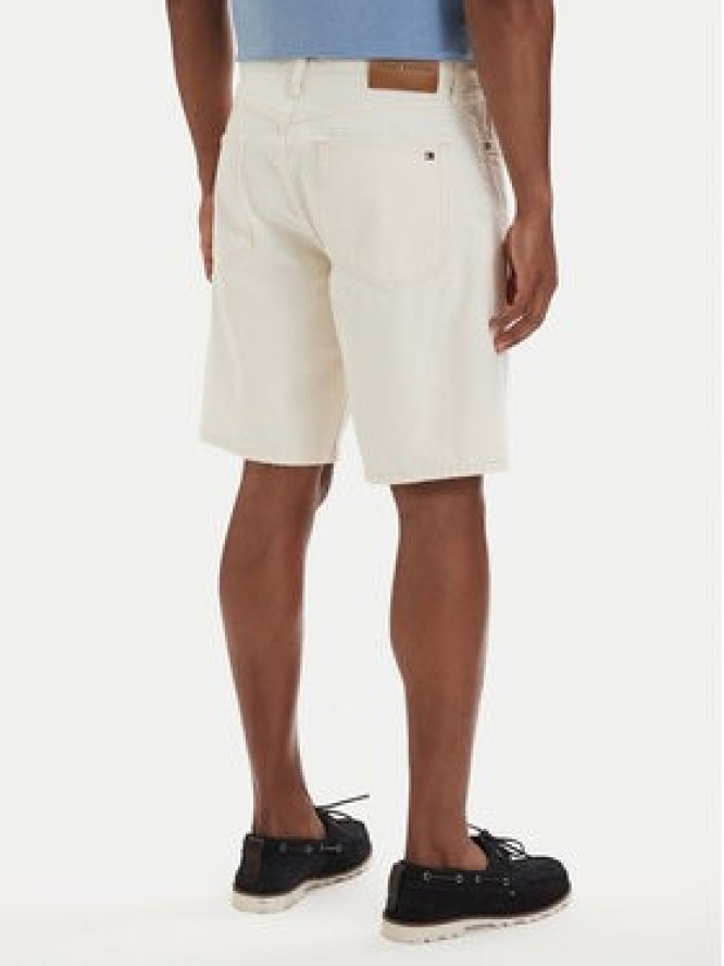 Tommy Hilfiger Szorty jeansowe Dover Washed MW0MW42556 Kremowy Regular Fit