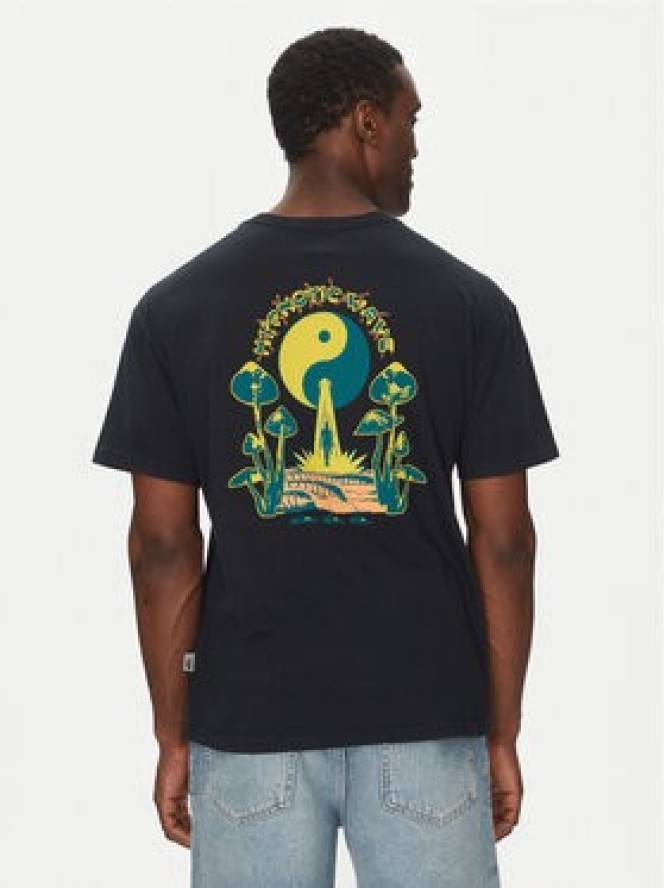 Quiksilver T-Shirt EQYZT08033 Czarny Regular Fit