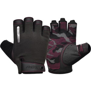 Rękawiczki gimnastyczne T2 - Half Finger - Różowy – M