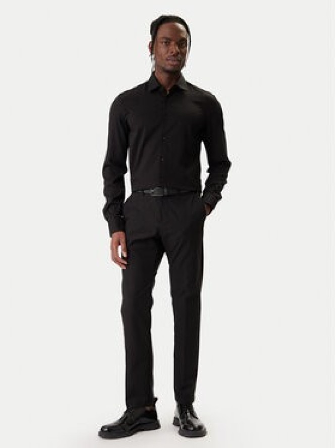 HUGO Koszula Kenno 50551242 Czarny Slim Fit