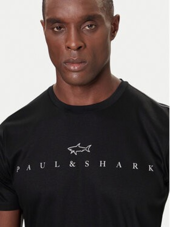 Paul&Shark T-Shirt 15311635 Czarny Regular Fit