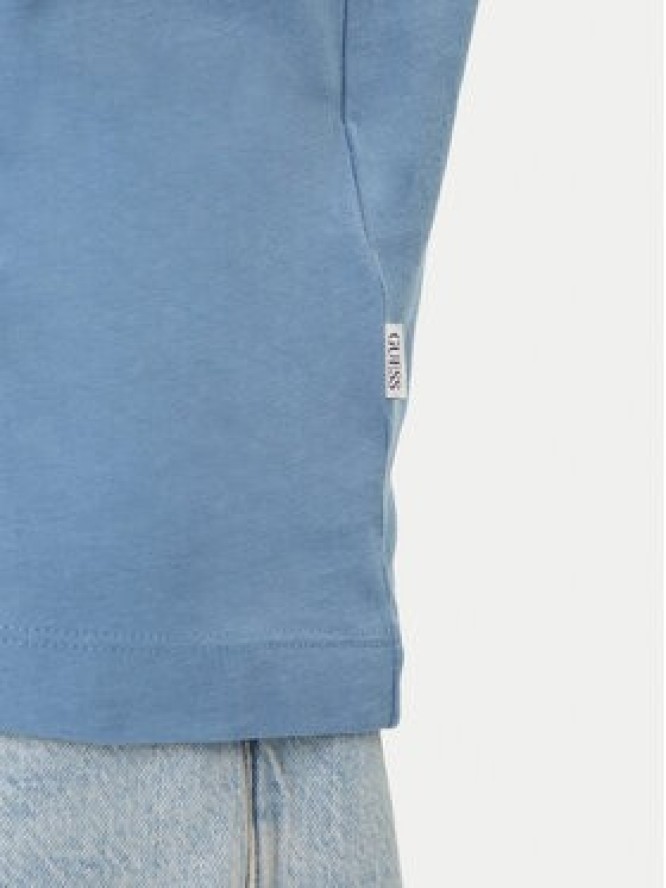 Guess Jeans T-Shirt M6GIC0 K8HM0 Niebieski Regular Fit