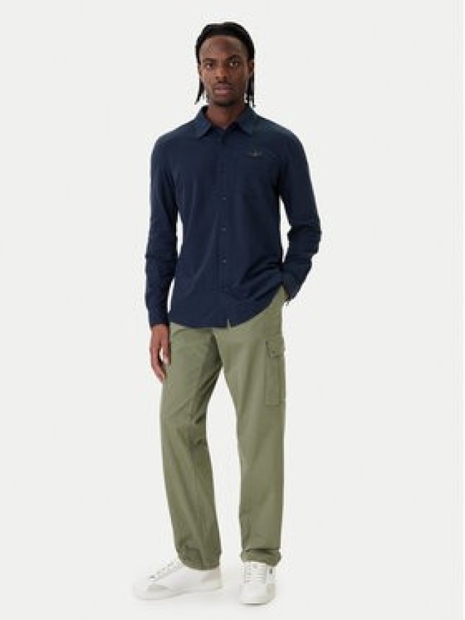 Aeronautica Militare Koszula 261CA1313UP00408 Granatowy Regular Fit