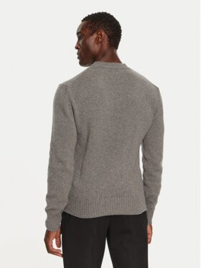 AMI Paris Sweter HKS057.005 Szary Regular Fit