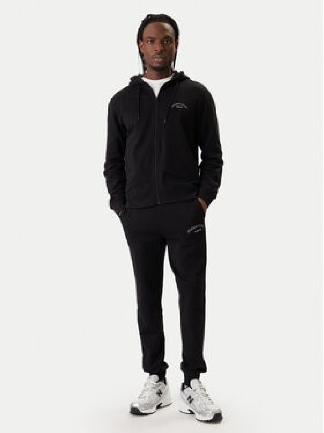 Jack & Jones Bluza College Logo 12288363 Czarny Regular Fit