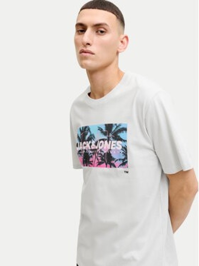 Jack & Jones T-Shirt Indiana Tee 12288112 Szary Regular Fit