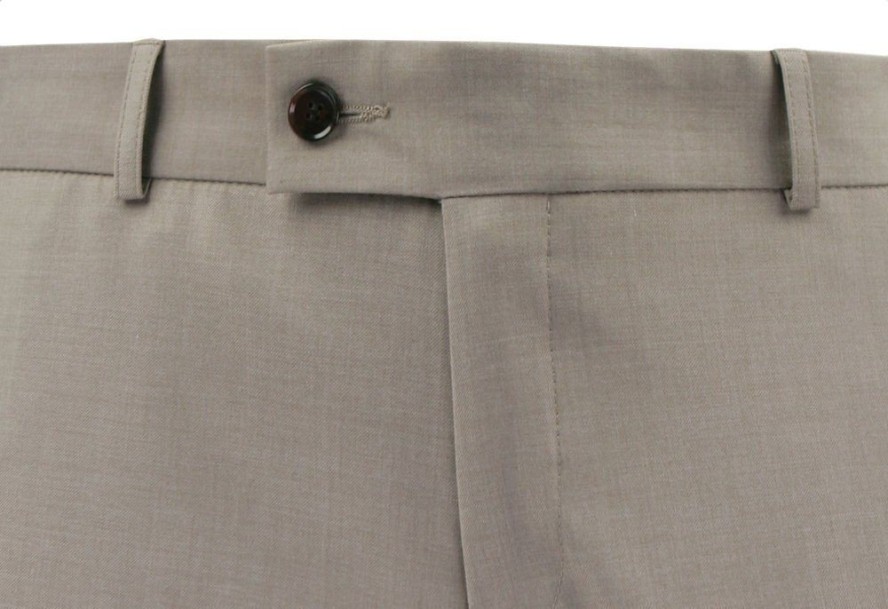 Taliowany Garnitur (Slim) - MEN'SFIELD - Beżowy