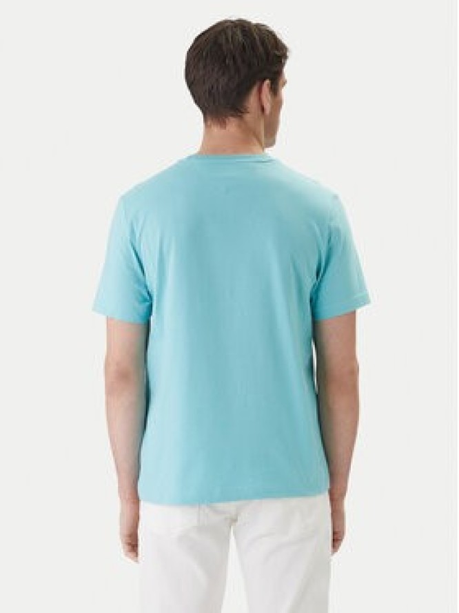 Tommy Hilfiger T-Shirt Ess Seasonal MW0MW39995 Turkusowy Regular Fit