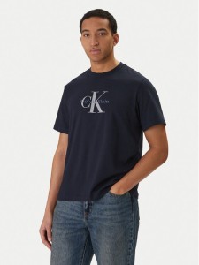 Calvin Klein Jeans T-Shirt Hero Monologo LV04RB862G Granatowy Regular Fit