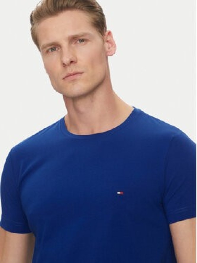 Tommy Hilfiger T-Shirt MW0MW10800 Niebieski Slim Fit