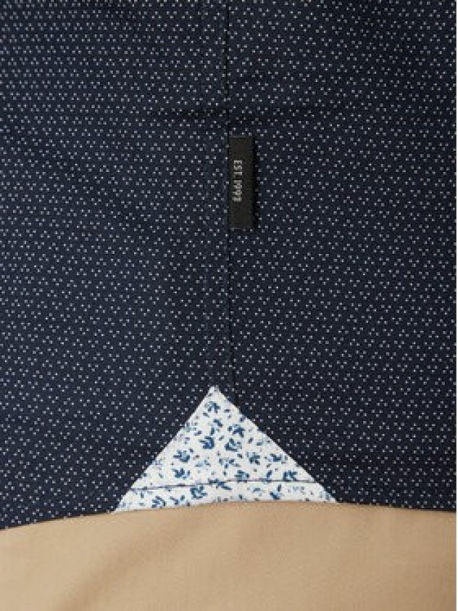 INDICODE Koszula Gentor 20-552 Granatowy Regular Fit