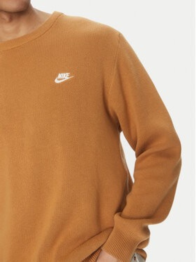 Nike Sweter FQ2912 Brązowy Regular Fit