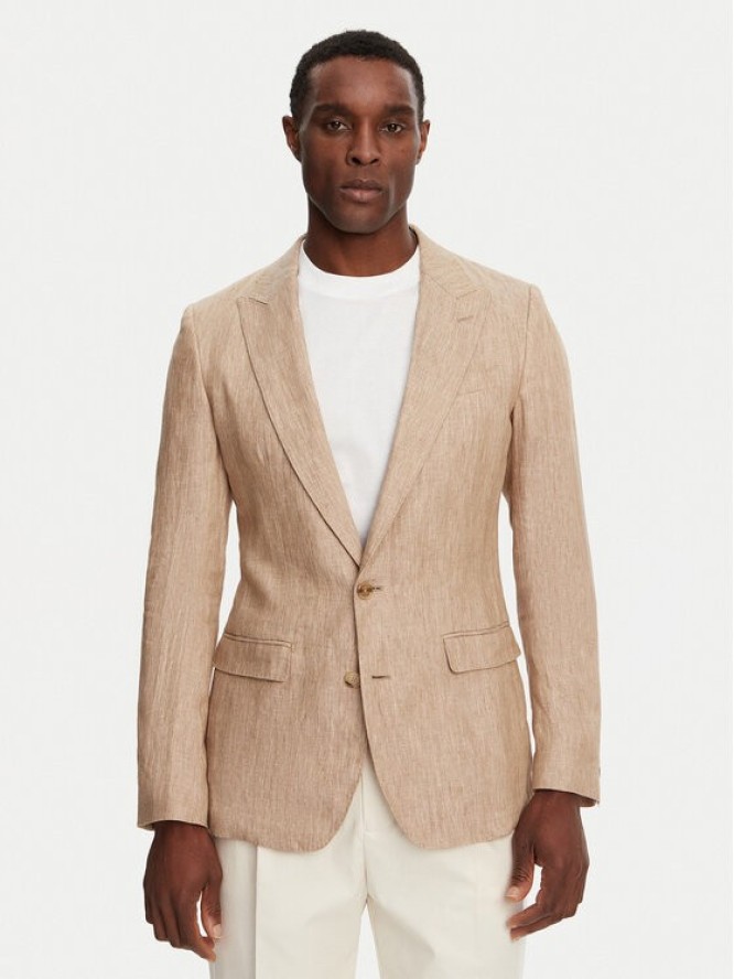 Dolce&Gabbana Marynarka G2NW0T FU4L0 Beżowy Regular Fit