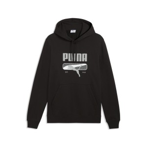 Męska dzianinowa bluza z kapturem PUMA Sport Logo Play PUMA