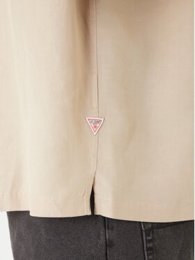Guess Koszula F6GH01 WN202 Beżowy Regular Fit
