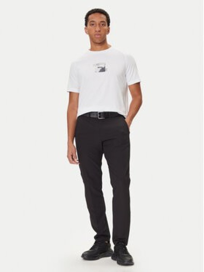 BOSS T-Shirt Stripe Zone 50548093 Biały Relaxed Fit