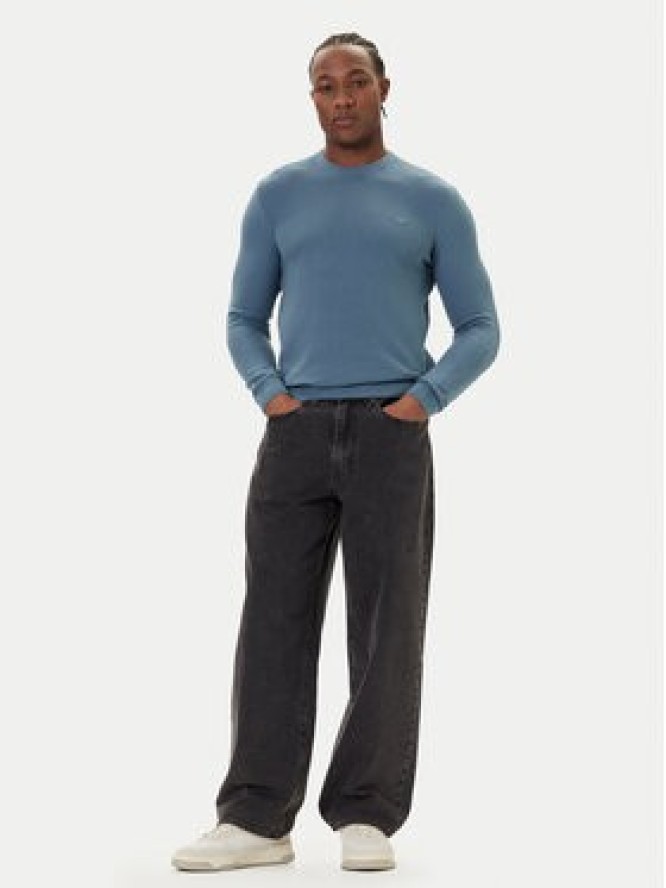 Mustang Sweter Elliot 1016844 Niebieski Regular Fit