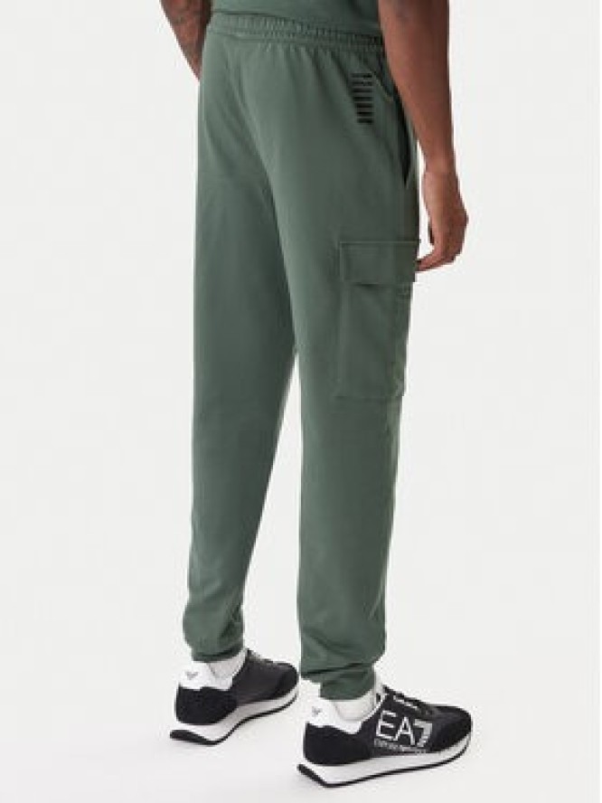EA7 Emporio Armani Spodnie dresowe 8NPP67 PJVRZ U7260 Zielony Regular Fit