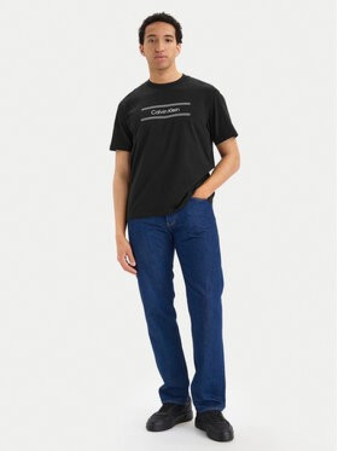 Calvin Klein T-Shirt SS 20s EU LV04LG813G Czarny Regular Fit