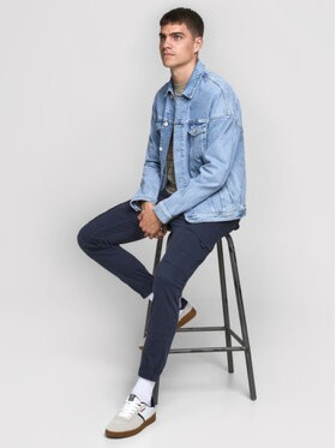 Jack & Jones Spodnie materiałowe Paul 12169582 Granatowy Tapered Fit