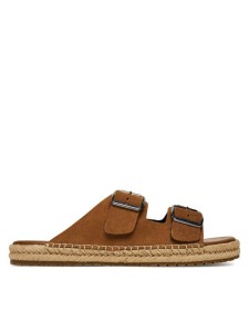 Tommy Hilfiger Espadryle Flex Jutte Hilfiger Suede Sandal FM0FM05503 Brązowy