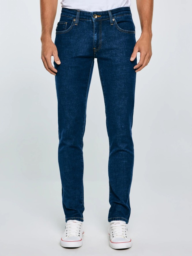 jeansy męskie skinny granatowe jeffray 663
