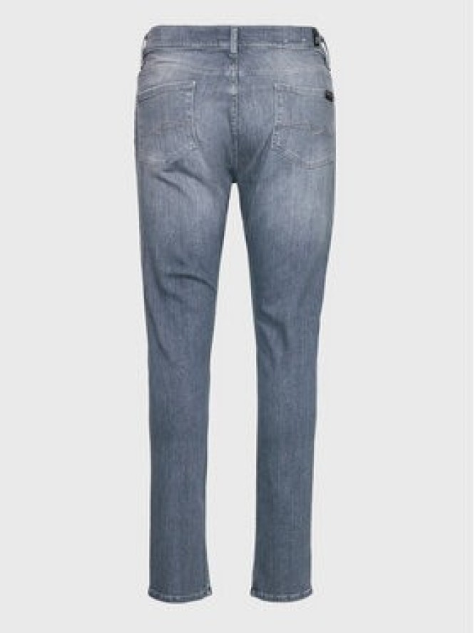 7 For All Mankind Jeansy Slimmy Tepered JSMXC110TS Szary Slim Tapered Fit